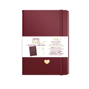 Notes Luxi linky - A5 - lamino - bordó